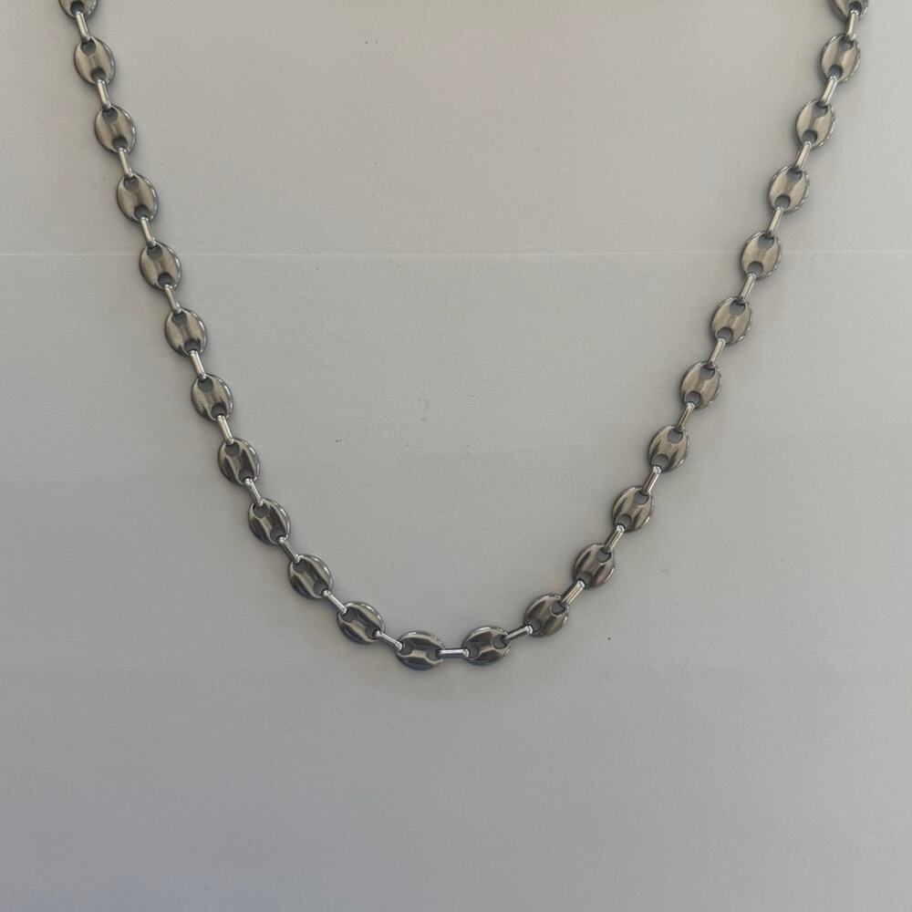 Y2k 2000s silver chain necklace